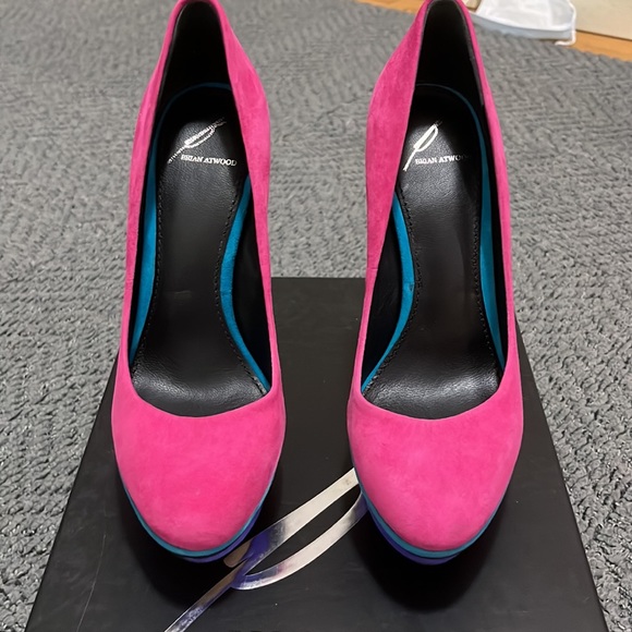 Brian Atwood Multicolor heels slightly used - Picture 1 of 5